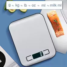 Digital Kitchen Scale - LED Display 5kg/1g Stainless Steel