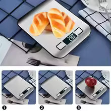 Digital Kitchen Scale - LED Display 5kg/1g Stainless Steel