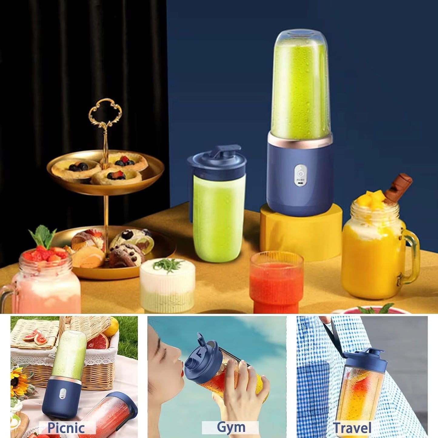 Portable USB Blender – Personal Mini Juicer  for Smoothies & Travel